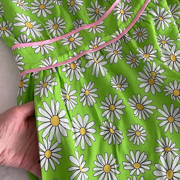 Boutique Moschino Size 10 Daisy Floral Punk Trim Jumpsuit with Pockets NWT - Picture 8 of 17